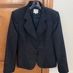 Giorgio Armani Black Textured Women's Blazer